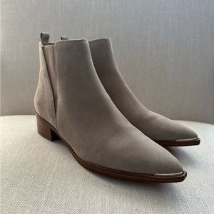 Marc Fisher Taupe Suede Booties - Size 7.5